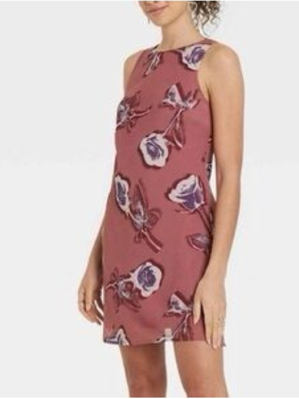 NWT wild fable Mauve Floral Sleeveless Shift Dress